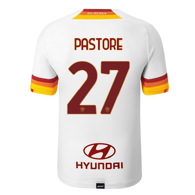 Kinder Fußball Javier Pastore #27 Weiß Auswärtstrikot Trikot 2021/22 T-shirt