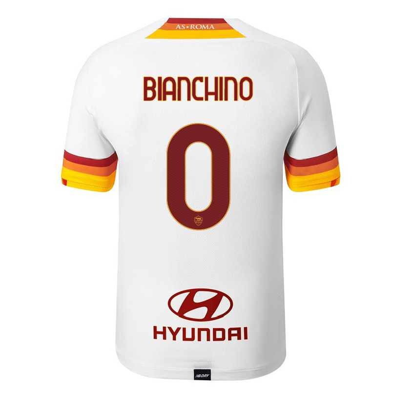 Kinder Fußball Nicolo Bianchino #0 Weiß Auswärtstrikot Trikot 2021/22 T-shirt
