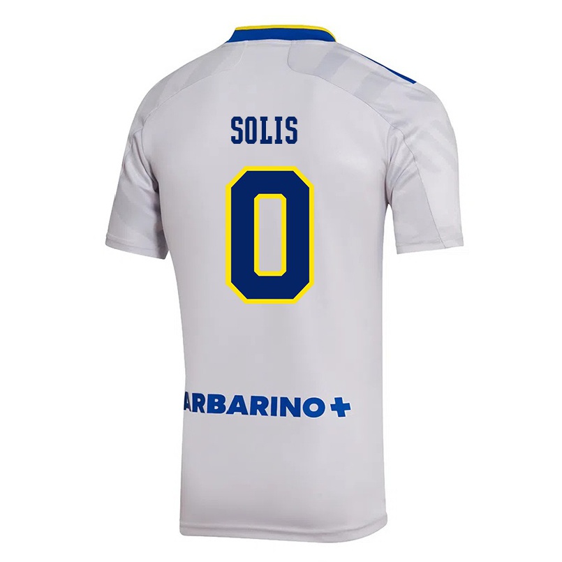 Kinder Fußball Nazareno Solis #0 Grau Auswärtstrikot Trikot 2021/22 T-shirt