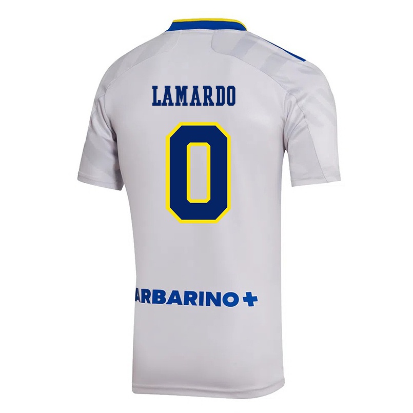 Kinder Fußball Gonzalo Lamardo #0 Grau Auswärtstrikot Trikot 2021/22 T-shirt
