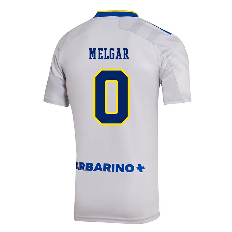 Kinder Fußball Sebastian Melgar #0 Grau Auswärtstrikot Trikot 2021/22 T-shirt
