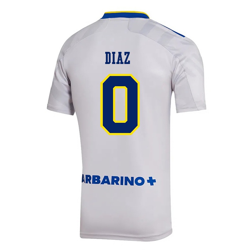 Kinder Fußball Sebastian Diaz #0 Grau Auswärtstrikot Trikot 2021/22 T-shirt