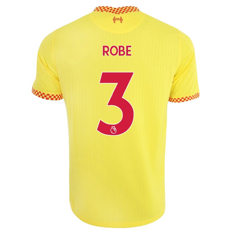 Kinder Fußball Leighanne Robe #3 Gelb Ausweichtrikot Trikot 2021/22 T-shirt