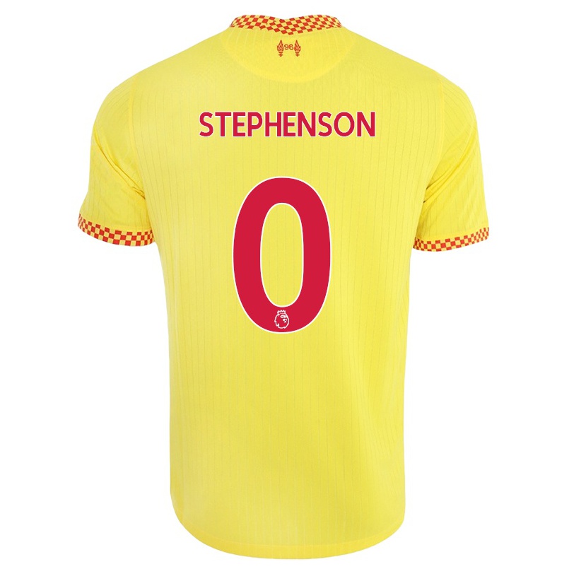Kinder Fußball Luca Stephenson #0 Gelb Ausweichtrikot Trikot 2021/22 T-shirt