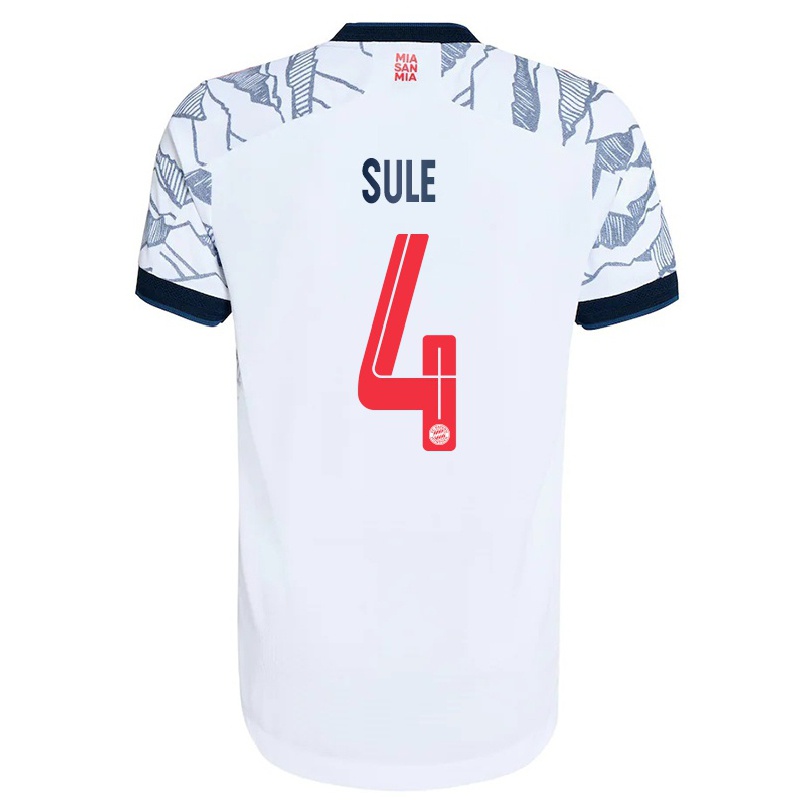 Kinder Fußball Niklas Sule #4 Grau Weiß Ausweichtrikot Trikot 2021/22 T-Shirt