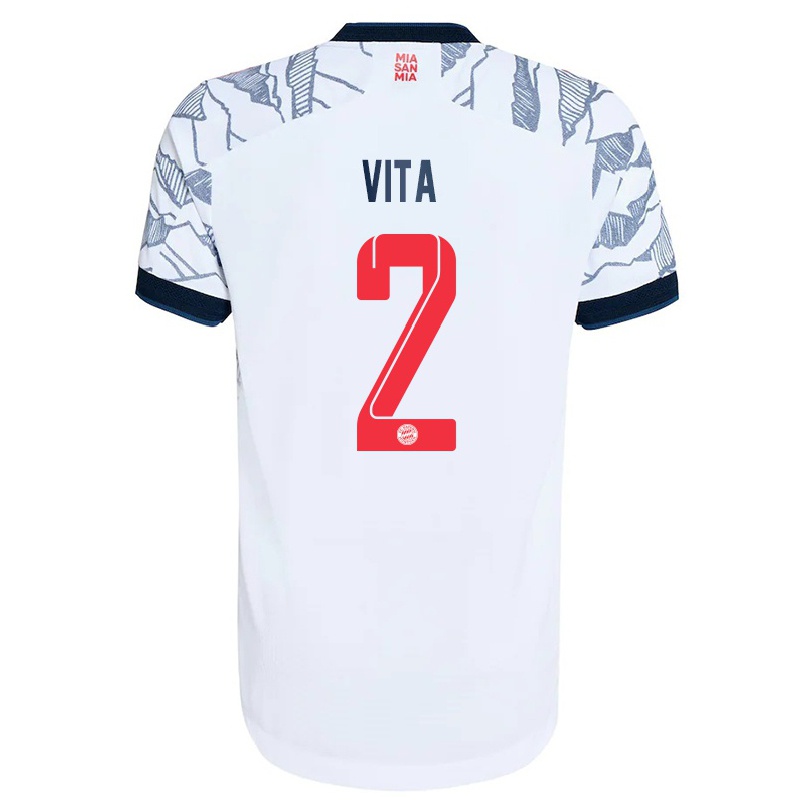 Kinder Fußball Remy Vita #2 Grau Weiß Ausweichtrikot Trikot 2021/22 T-shirt