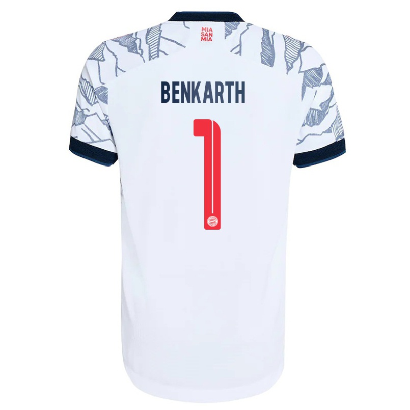 Kinder Fußball Laura Benkarth #1 Grau Weiß Ausweichtrikot Trikot 2021/22 T-shirt