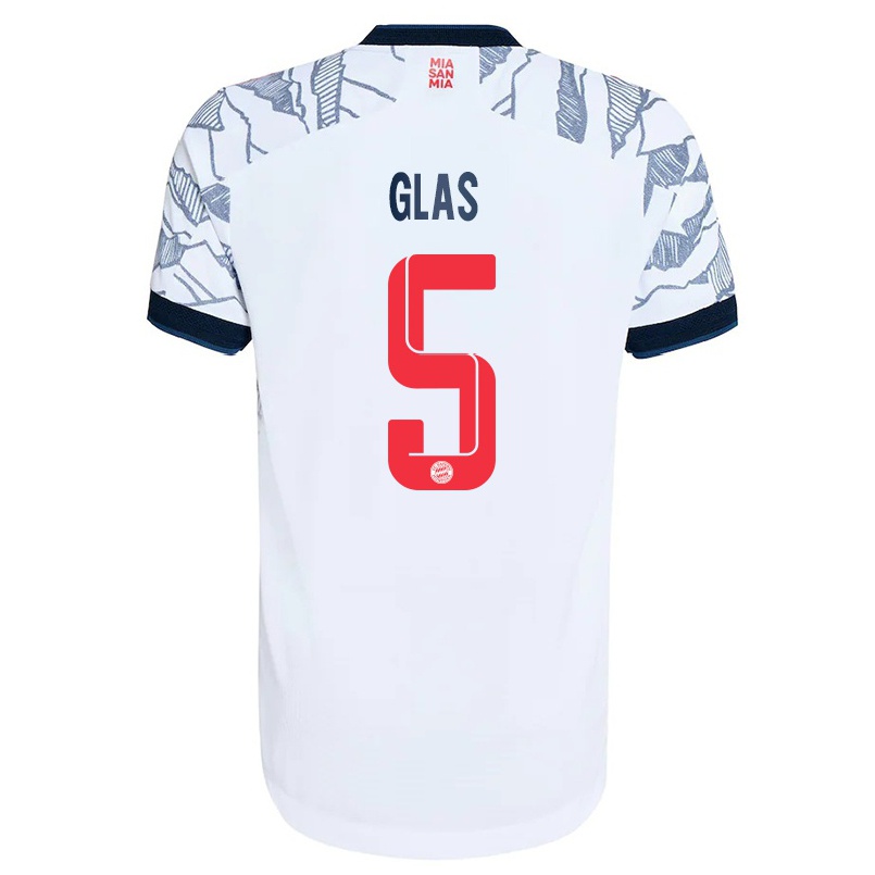 Kinder Fußball Hanna Glas #5 Grau Weiß Ausweichtrikot Trikot 2021/22 T-shirt