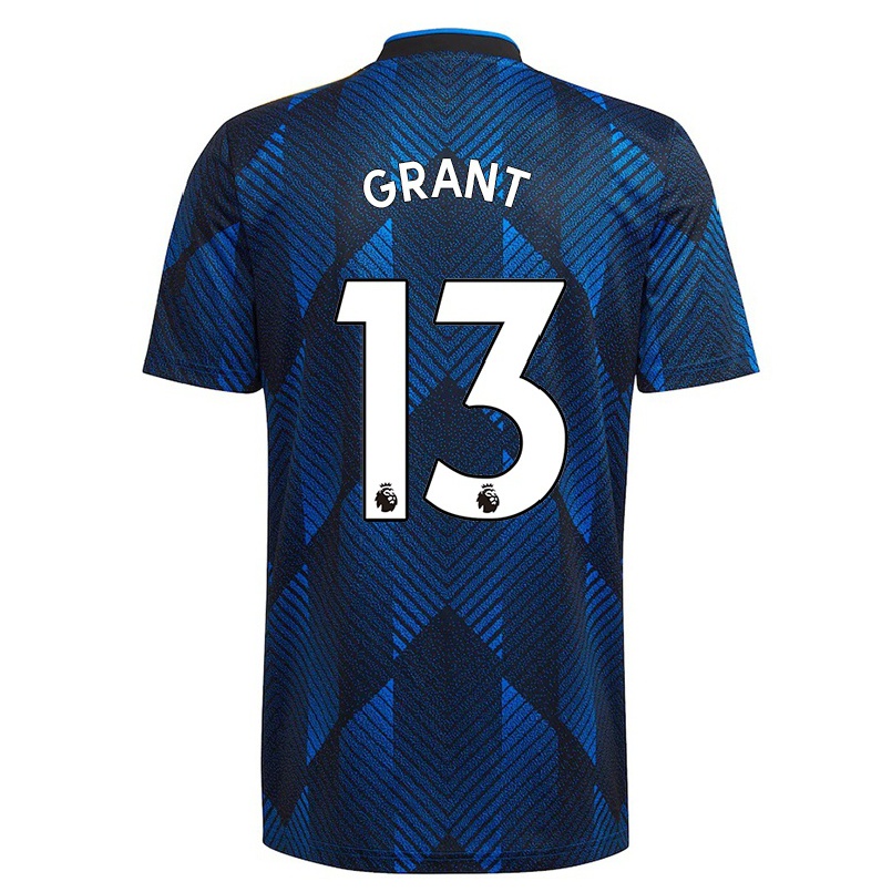 Kinder Fußball Lee Grant #13 Dunkelblau Ausweichtrikot Trikot 2021/22 T-shirt