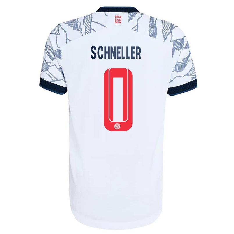 Kinder Fußball Lukas Schneller #0 Grau Weiß Ausweichtrikot Trikot 2021/22 T-shirt