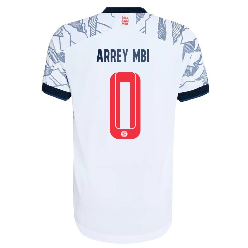 Kinder Fußball Bright Akwo Arrey-mbi #0 Grau Weiß Ausweichtrikot Trikot 2021/22 T-shirt
