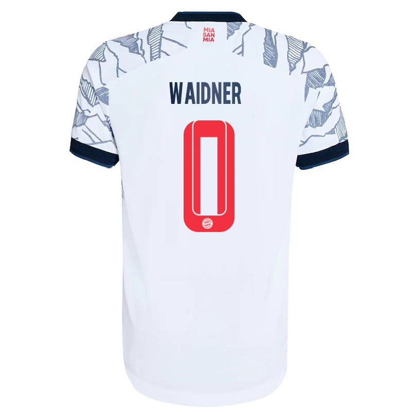 Kinder Fußball Dennis Waidner #0 Grau Weiß Ausweichtrikot Trikot 2021/22 T-shirt