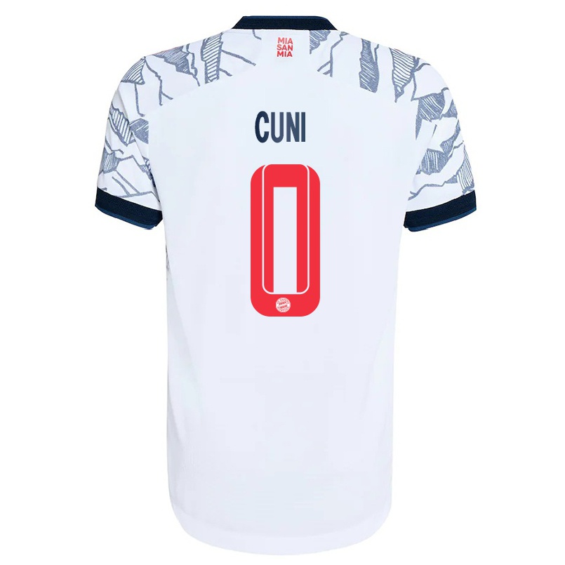 Kinder Fußball Marvin Cuni #0 Grau Weiß Ausweichtrikot Trikot 2021/22 T-shirt