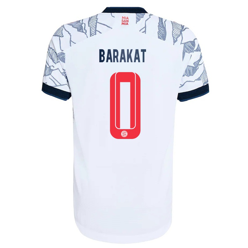 Kinder Fußball Liam Barakat #0 Grau Weiß Ausweichtrikot Trikot 2021/22 T-shirt