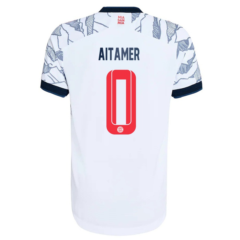 Kinder Fußball Younes Aitamer #0 Grau Weiß Ausweichtrikot Trikot 2021/22 T-shirt