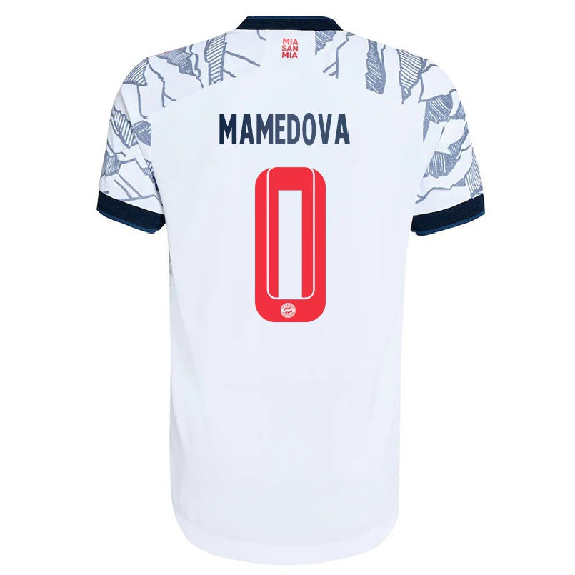 Kinder Fußball Grant-leon Mamedova #0 Grau Weiß Ausweichtrikot Trikot 2021/22 T-shirt