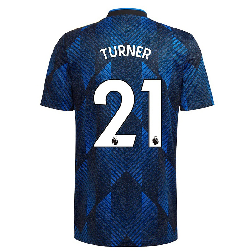 Kinder Fußball Millie Turner #21 Dunkelblau Ausweichtrikot Trikot 2021/22 T-shirt