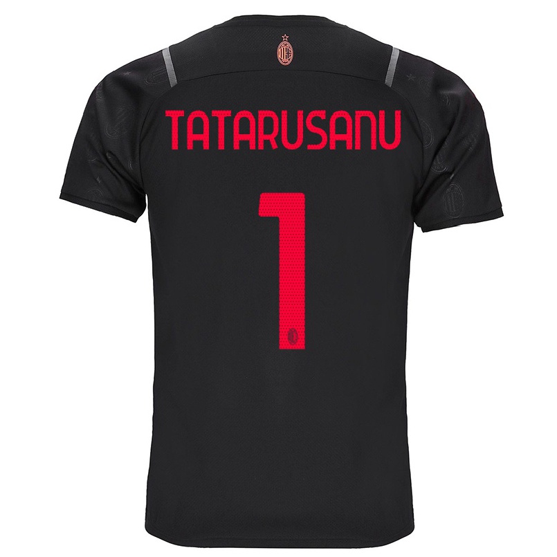 Kinder Fußball Ciprian Tatarusanu #1 Schwarz Ausweichtrikot Trikot 2021/22 T-shirt