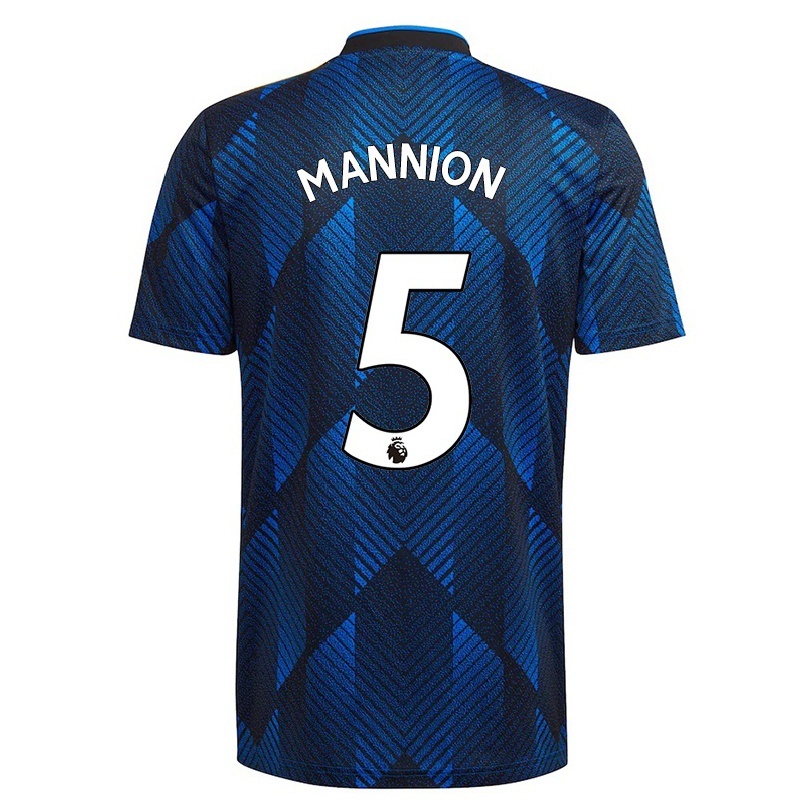 Kinder Fußball Aoife Mannion #5 Dunkelblau Ausweichtrikot Trikot 2021/22 T-shirt