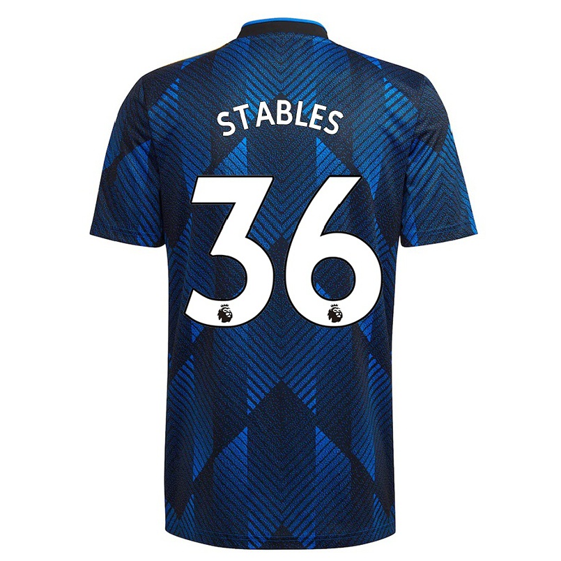Kinder Fußball Fran Stables #36 Dunkelblau Ausweichtrikot Trikot 2021/22 T-shirt