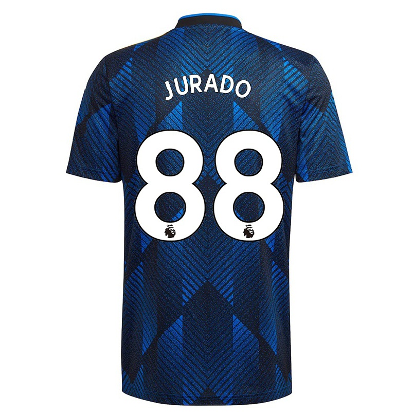 Kinder Fußball Marc Jurado #88 Dunkelblau Ausweichtrikot Trikot 2021/22 T-shirt