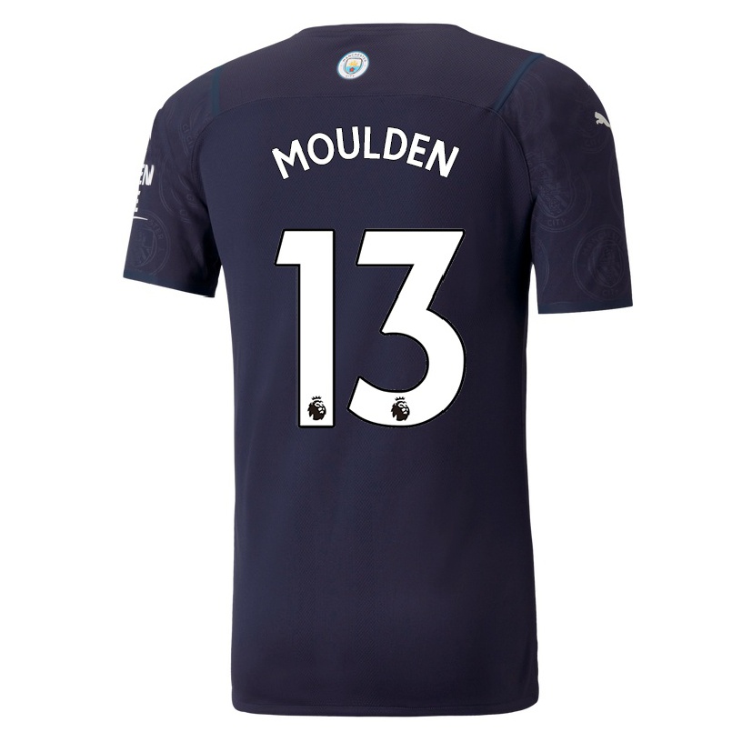 Kinder Fußball Louie Moulden #13 Dunkelblau Ausweichtrikot Trikot 2021/22 T-shirt