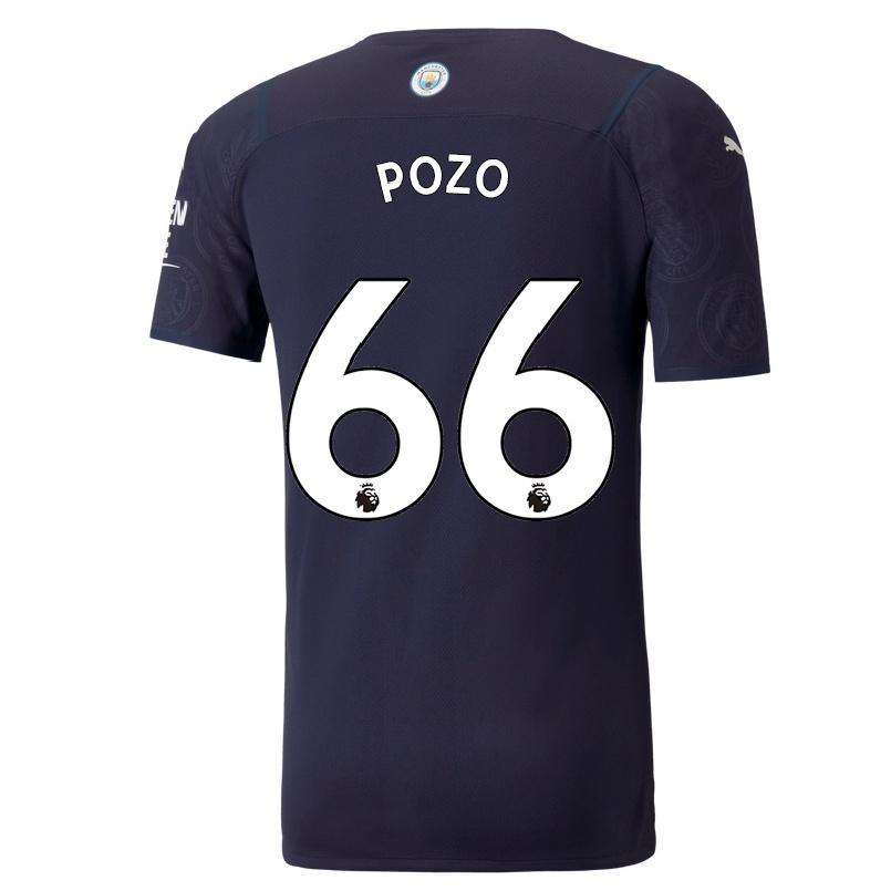 Kinder Fußball Iker Pozo #66 Dunkelblau Ausweichtrikot Trikot 2021/22 T-shirt