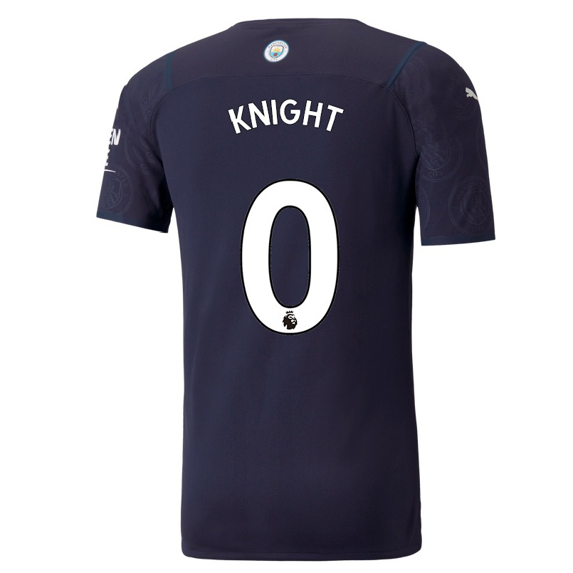 Kinder Fußball Ben Knight #0 Dunkelblau Ausweichtrikot Trikot 2021/22 T-shirt
