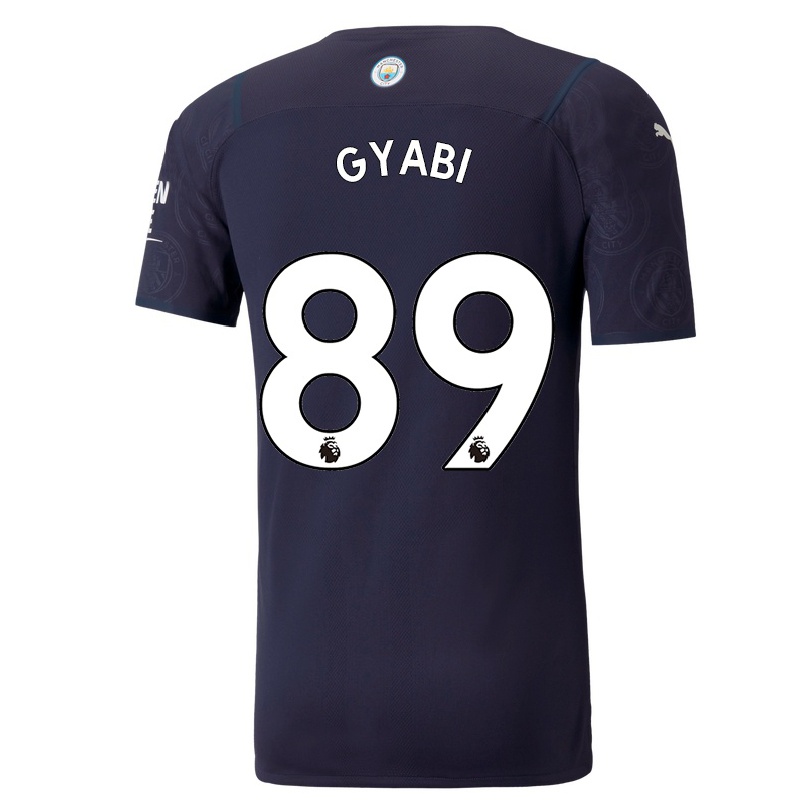 Kinder Fußball Darko Gyabi #89 Dunkelblau Ausweichtrikot Trikot 2021/22 T-shirt