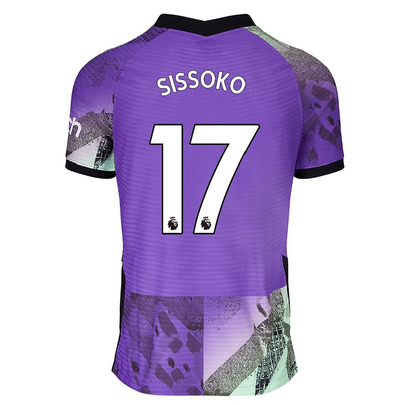 Kinder Fußball Moussa Sissoko #17 Violett Ausweichtrikot Trikot 2021/22 T-shirt