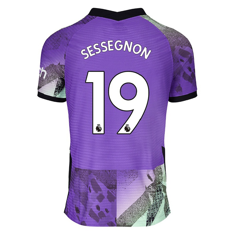 Kinder Fußball Ryan Sessegnon #19 Violett Ausweichtrikot Trikot 2021/22 T-shirt