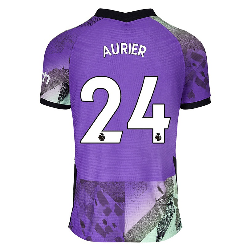 Kinder Fußball Serge Aurier #24 Violett Ausweichtrikot Trikot 2021/22 T-shirt