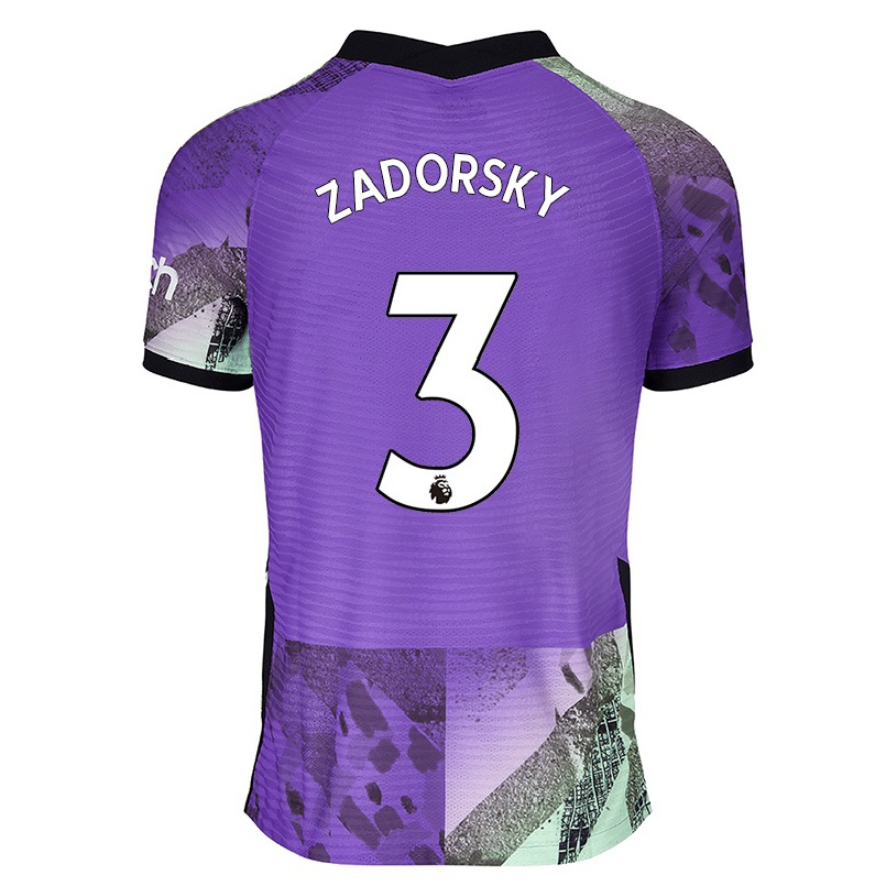 Kinder Fußball Shelina Zadorsky #3 Violett Ausweichtrikot Trikot 2021/22 T-shirt