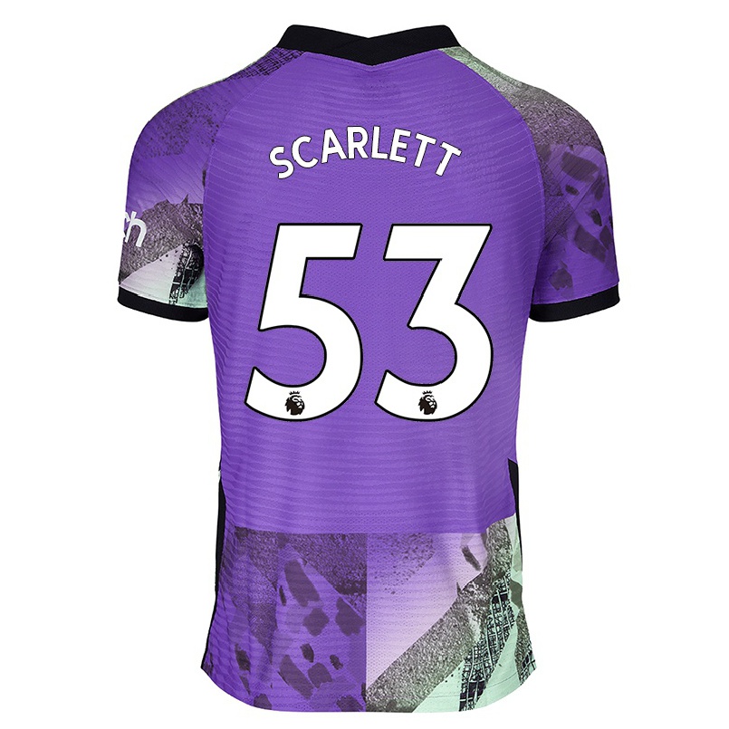 Kinder Fußball Dane Scarlett #53 Violett Ausweichtrikot Trikot 2021/22 T-shirt