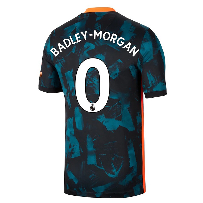 Kinder Fußball Luke Badley-morgan #0 Dunkelblau Ausweichtrikot Trikot 2021/22 T-shirt