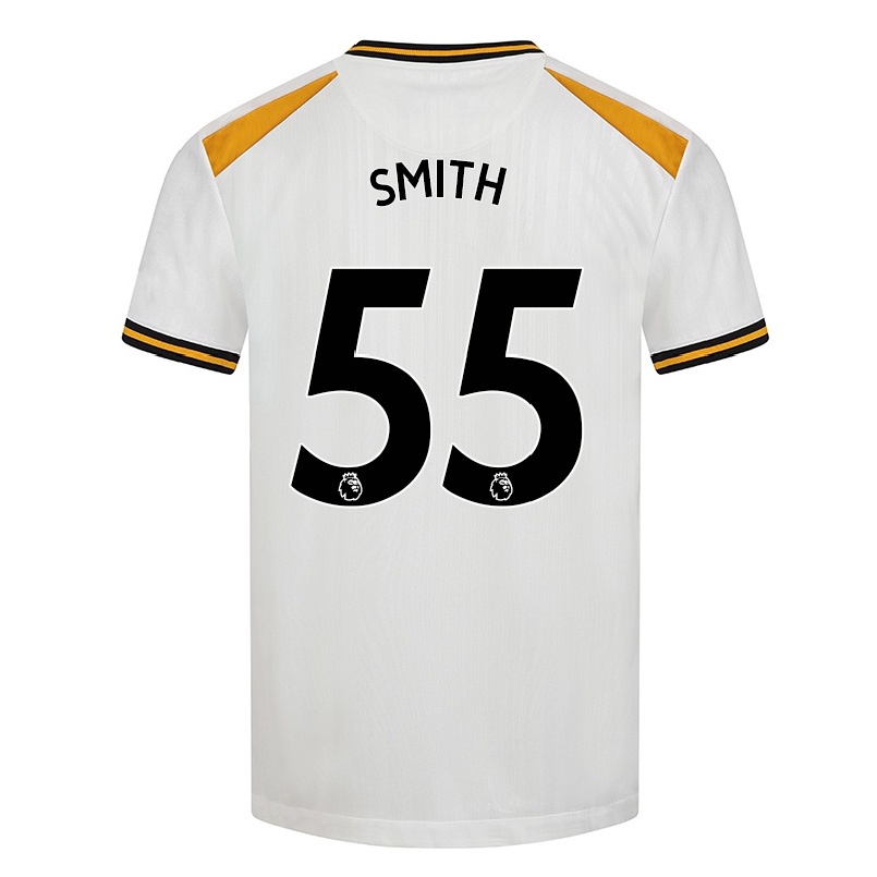 Kinder Fußball Jackson Smith #55 Weiß Gelb Ausweichtrikot Trikot 2021/22 T-shirt