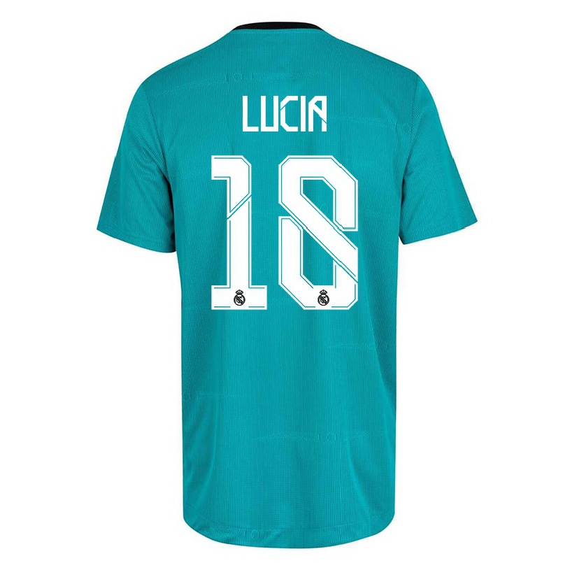 Kinder Fußball Lucia Rodriguez #18 Hellgrun Ausweichtrikot Trikot 2021/22 T-shirt