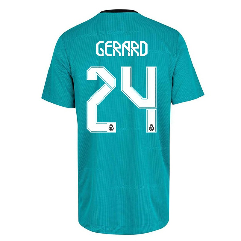 Kinder Fußball Meline Gerard #24 Hellgrun Ausweichtrikot Trikot 2021/22 T-Shirt