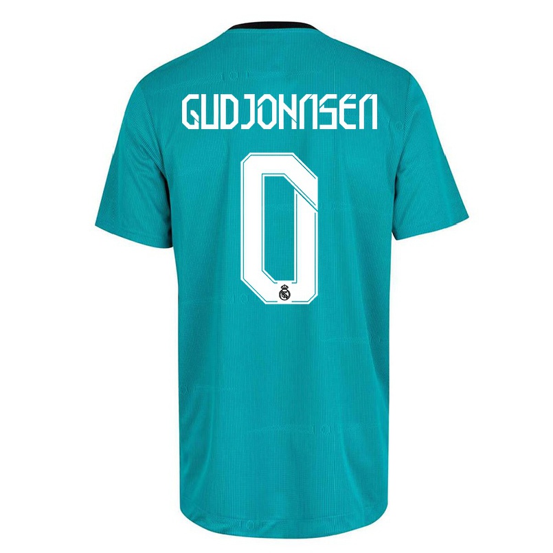 Kinder Fußball Andri Gudjohnsen #0 Hellgrun Ausweichtrikot Trikot 2021/22 T-shirt