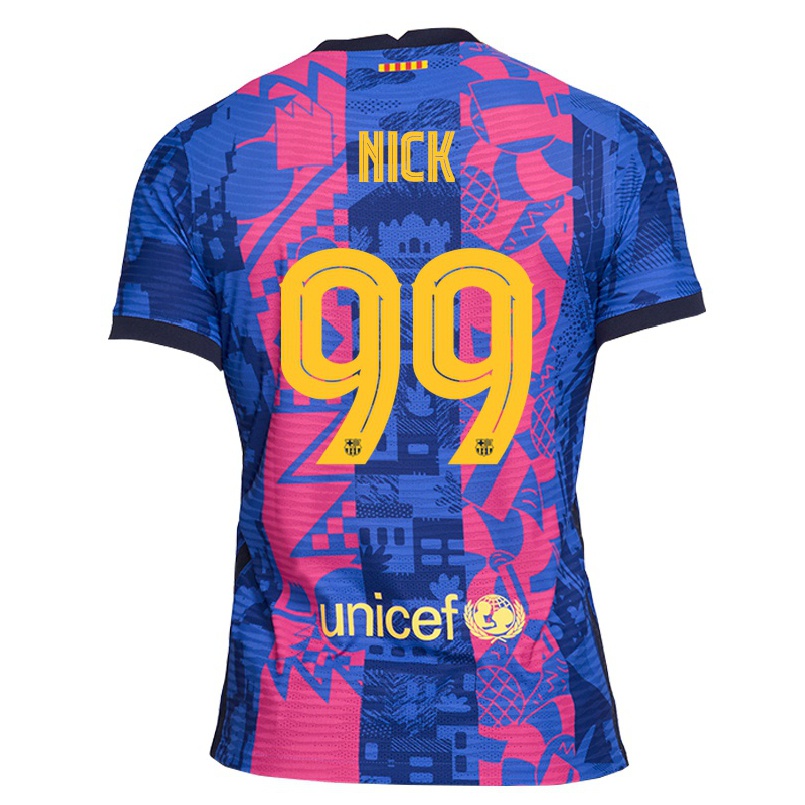 Kinder Fußball Calathes Nick #99 Blaue Rose Ausweichtrikot Trikot 2021/22 T-shirt