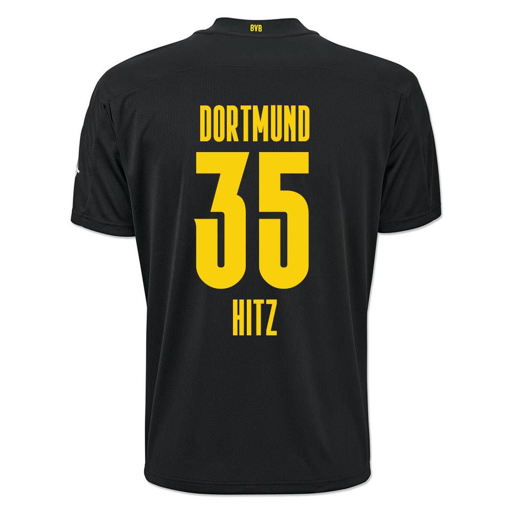 Kinder Fußball Marwin Hitz #35 Auswärtstrikot Schwarz Trikot 2020/21 Hemd
