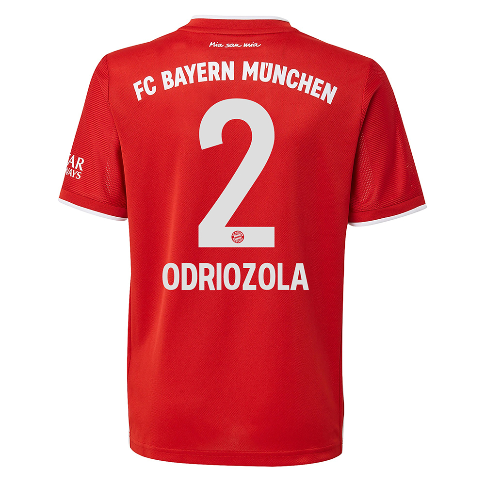 Kinder Fußball Alvaro Odriozola #2 Heimtrikot Rot Trikot 2020/21 Hemd