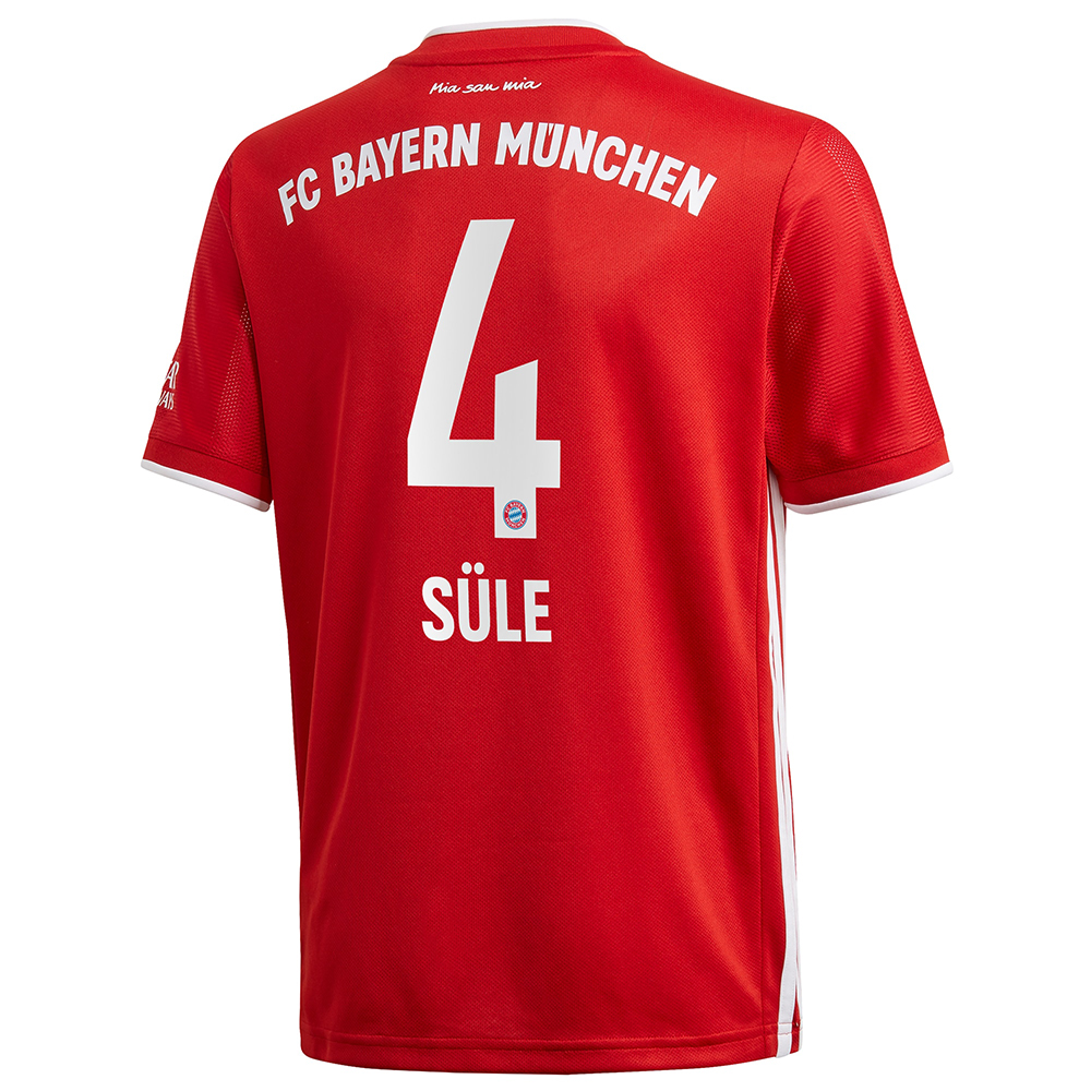 Kinder Fußball Niklas Sule #4 Heimtrikot Rot Trikot 2020/21 Hemd