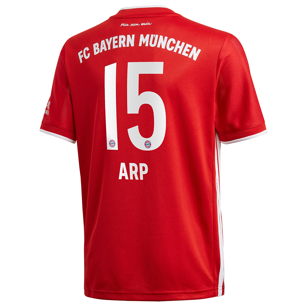 Kinder Fußball Fiete Arp #15 Heimtrikot Rot Trikot 2020/21 Hemd