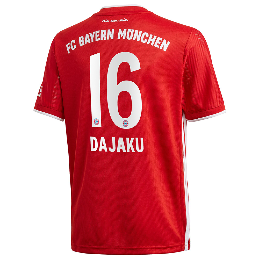Kinder Fußball Leon Dajaku #16 Heimtrikot Rot Trikot 2020/21 Hemd