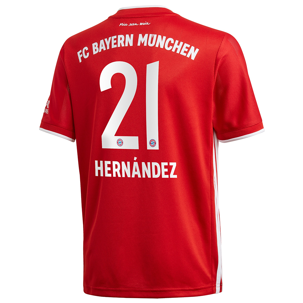 Kinder Fußball Lucas Hernandez #21 Heimtrikot Rot Trikot 2020/21 Hemd