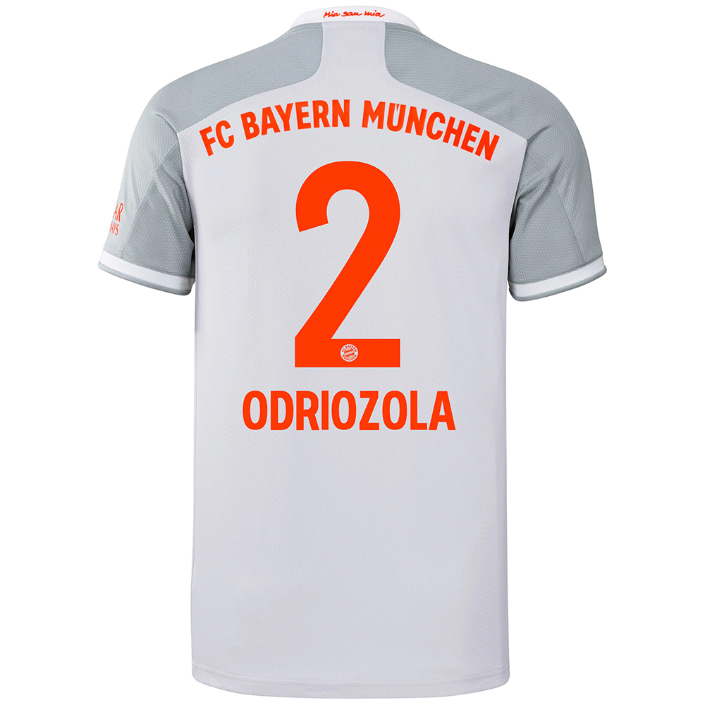 Kinder Fußball Alvaro Odriozola #2 Auswärtstrikot Grau Trikot 2020/21 Hemd