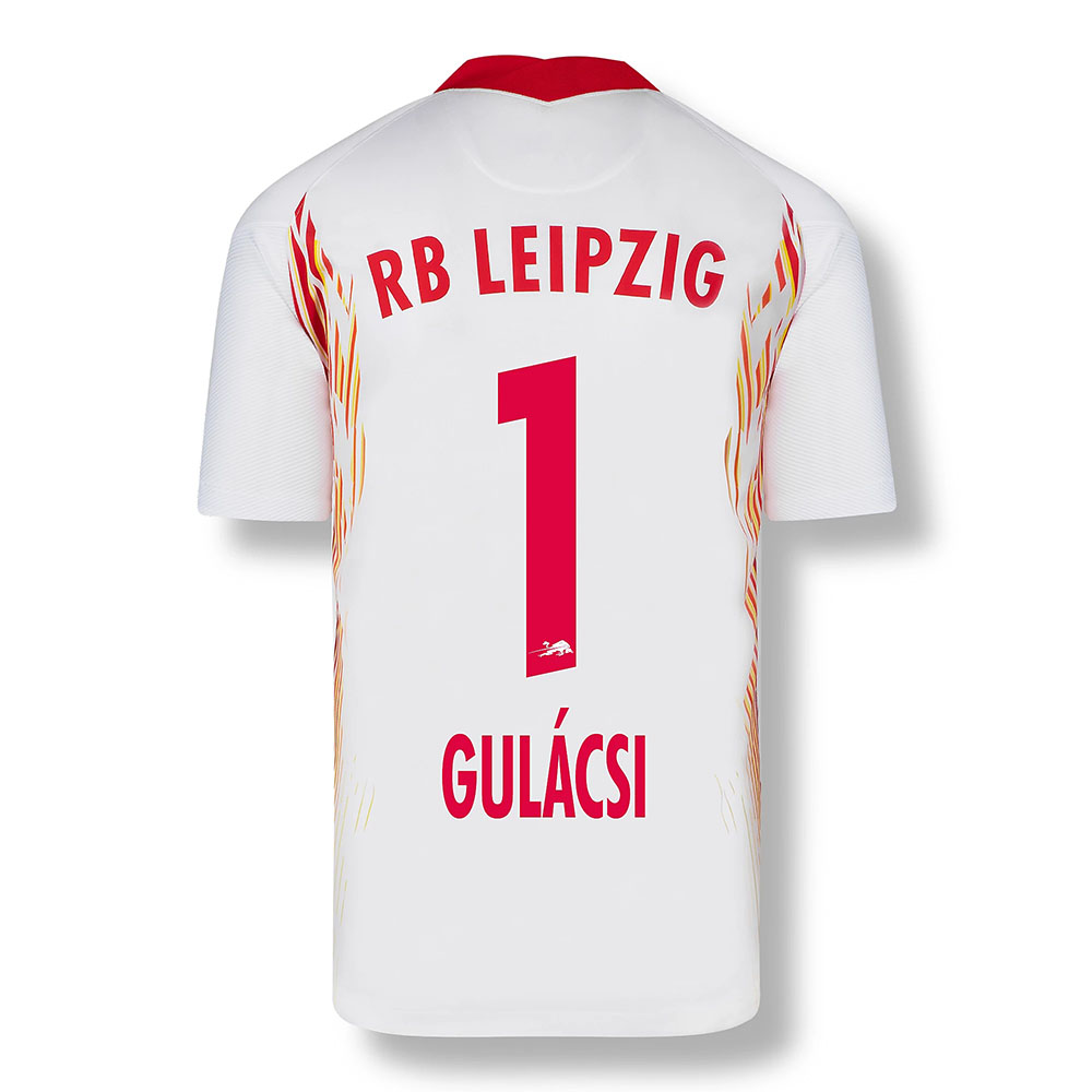 Kinder Fußball Peter Gulacsi #1 Heimtrikot Rot-Weiss Trikot 2020/21 Hemd