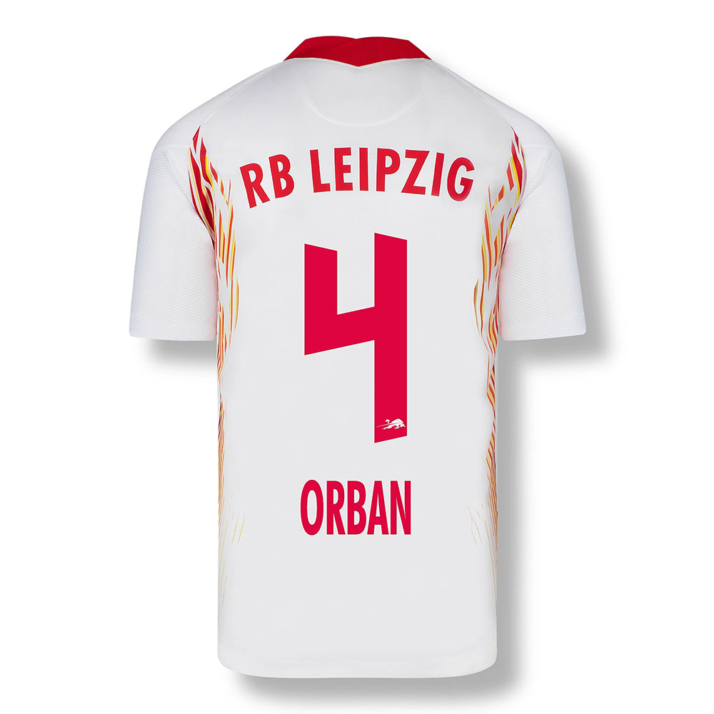Kinder Fußball Willi Orban #4 Heimtrikot Rot-Weiss Trikot 2020/21 Hemd