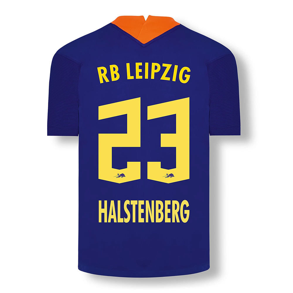 Kinder Fußball Marcel Halstenberg #23 Ausweichtrikot Elektrisches Blau Trikot 2020/21 Hemd